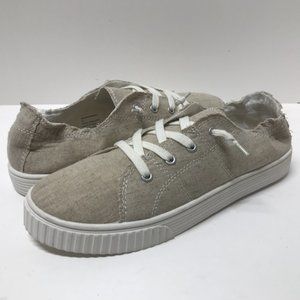 Madden Girl "Marisa" Scrunchback Sneakers in Tan